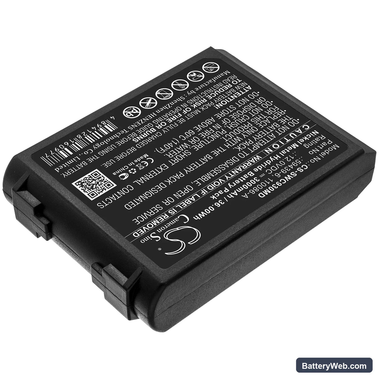 Artema Cardio AID 100 Replacement Battery, 12V, 3000mAh, Ni-MH 2