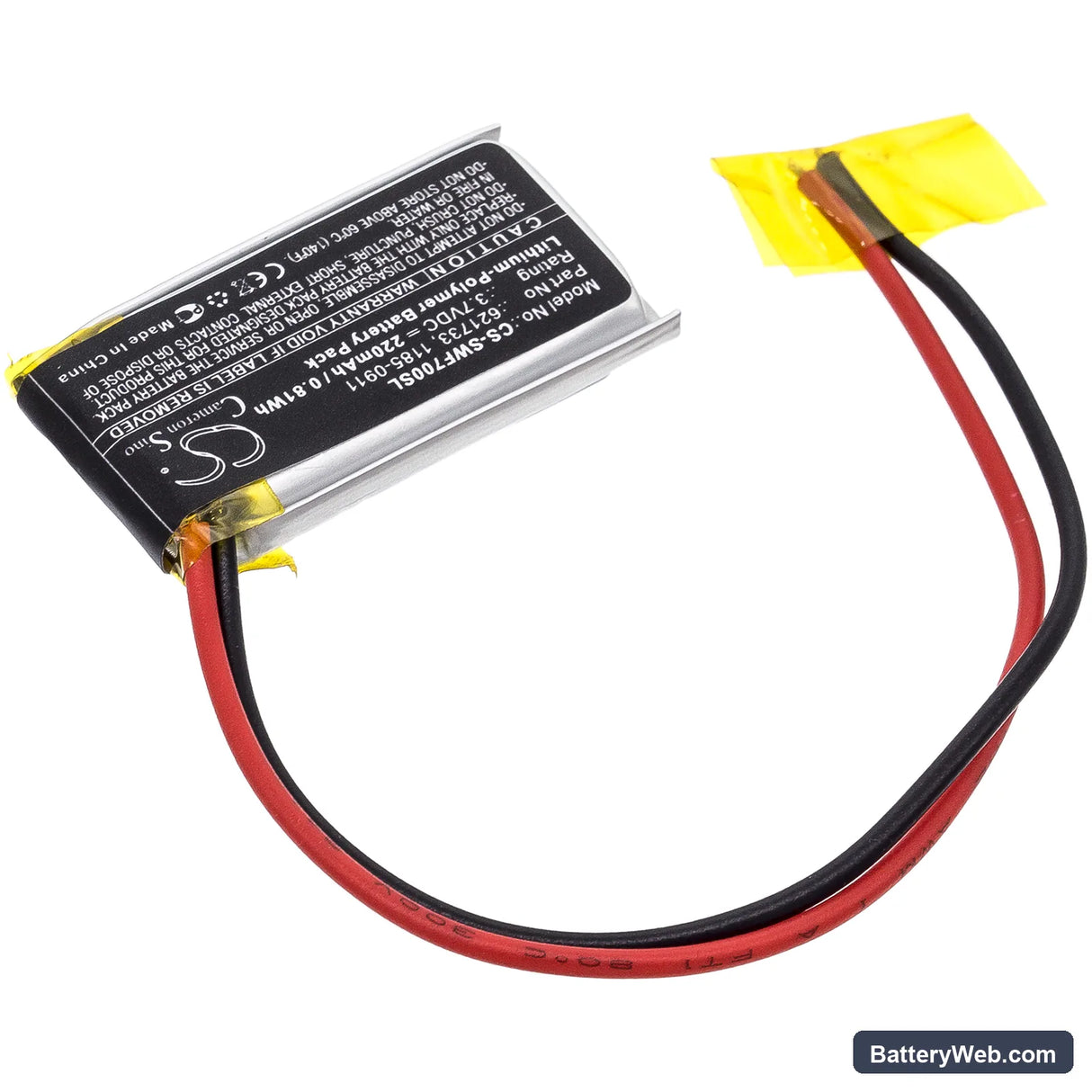 Sony WF-XB700 Charging Case Replacement Battery, 3.7V, 220mAh, Li-Polymer 2