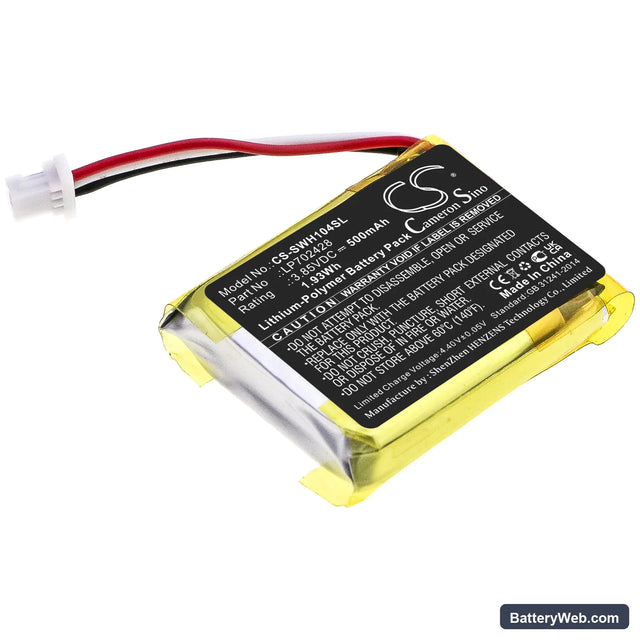 Sony WF-1000XM4 Charging Case Replacement Battery, 3.85V, 500mAh, Li-Polymer 1