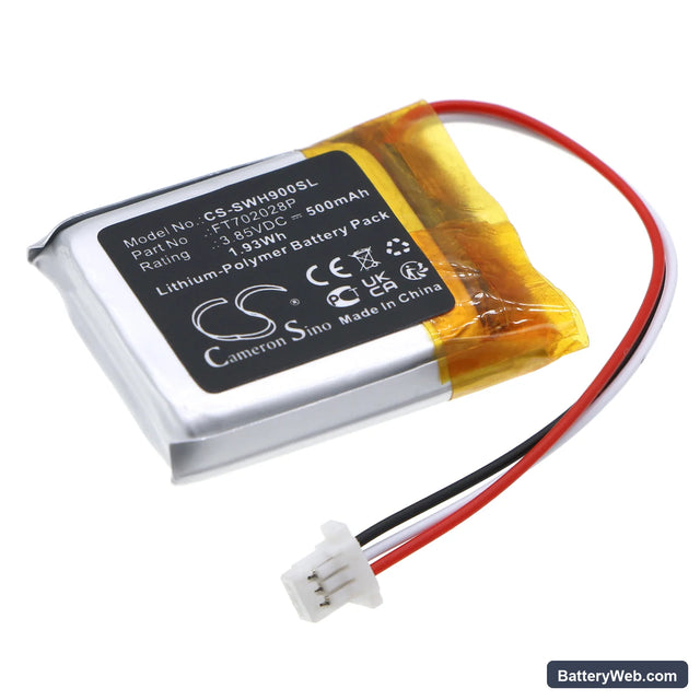 Sony Inzone H9 Replacement Battery, 3.85V, 500mAh, Li-Polymer 1