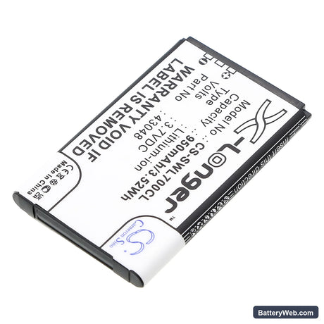 Swissvoice L7 Replacement Battery, 3.7V, 950mAh, Li-ion 2