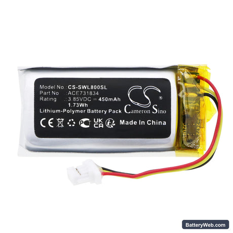 Sony LinkBuds S Charging Case Replacement Battery, 3.85V, 450mAh, Li-Polymer 3