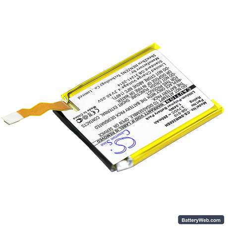 Sony SmartWatch 3 Replacement Battery, 3.7V, 280mAh, Li-Polymer 2