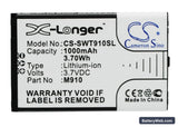 Switel M910 Replacement Battery, 3.7V, 1000mAh, Li-ion 1