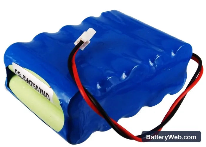Smiths WZ50C2 Replacement Battery, 12V, 1600mAh, Ni-MH 3