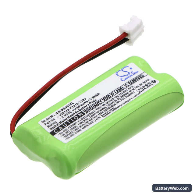GP Replacement Battery, 2.4V, 650mAh, Ni-MH 1