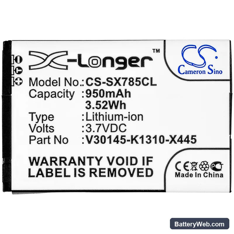 Gigaset SL800H Pro Replacement Battery, 3.7V, 950mAh, Li-ion 3