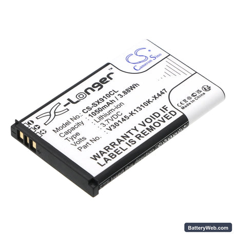 Siemens Gigaset SL910 Replacement Battery, 3.7V, 1050mAh, Li-ion 1