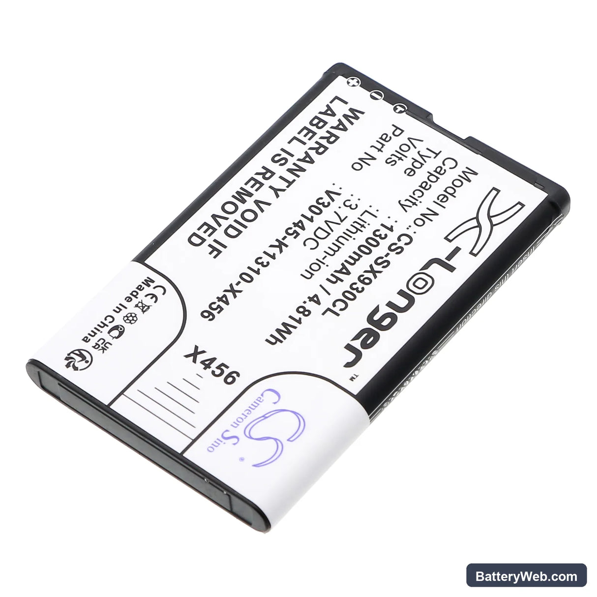 Telekom Speedphone 701 Replacement Battery, 3.7V, 1300mAh, Li-ion 2
