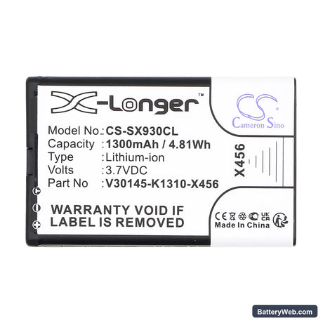 Telekom Speedphone 701 Replacement Battery, 3.7V, 1300mAh, Li-ion 5