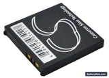 Sharp 940SH Replacement Battery, 3.7V, 750mAh, Li-ion 3