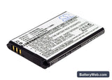 Sirius XM Lynx Replacement Battery, 3.7V, 1050mAh, Li-ion 4