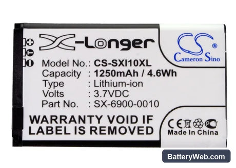 Sirius SXi1 Replacement Battery, 3.7V, 1250mAh, Li-ion 5