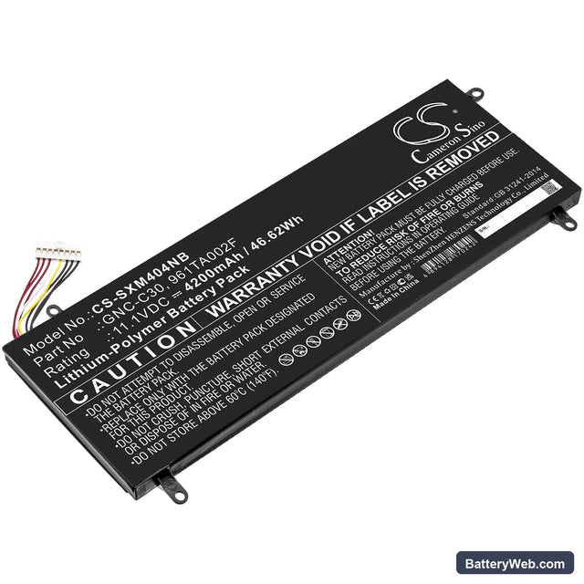 Gigabyte U24F-2 Replacement Battery, 11.1V, 4200mAh, Li-Polymer 1