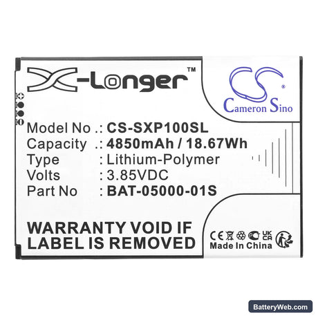 Sonim XP10 Replacement Battery, 3.85V, 4850mAh, Li-Polymer 3
