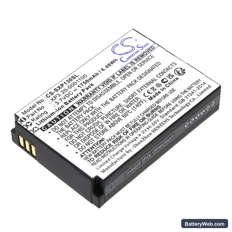 Socketmobile Sonim XP1300 Replacement Battery, 3.7V, 1750mAh, Li-ion 1