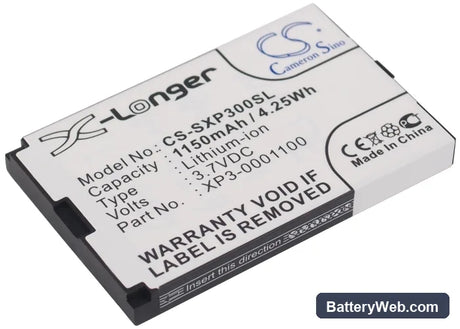 Sonim XP3 Replacement Battery, 3.7V, 1150mAh, Li-ion 1