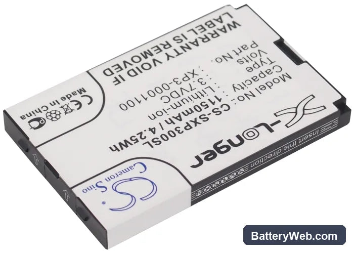 Sonim XP3 Replacement Battery, 3.7V, 1150mAh, Li-ion 2