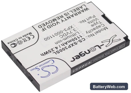 Sonim XP3 Replacement Battery, 3.7V, 1150mAh, Li-ion 2