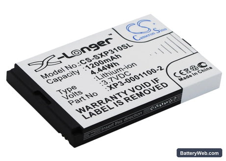 Socketmobile Sonim XP3-S Replacement Battery, 3.7V, 1200mAh, Li-ion 2