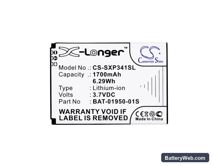 Sonim XP Strike Replacement Battery, 3.7V, 1700mAh, Li-ion 5