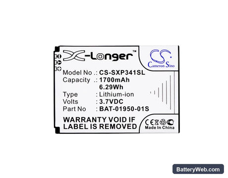 Sonim XP Strike Replacement Battery, 3.7V, 1700mAh, Li-ion 5