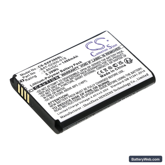 Sonim XP3 Plus Replacement Battery, 3.85V, 1400mAh, Li-Polymer 1