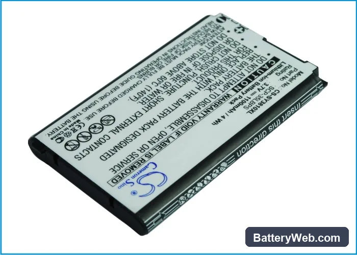 Sanyo SCP-3810 Replacement Battery, 3.7V, 1100mAh, Li-ion 4