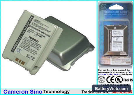 Sanyo SCP-5000 Replacement Battery, 3.7V, 1500mAh, Li-ion 1