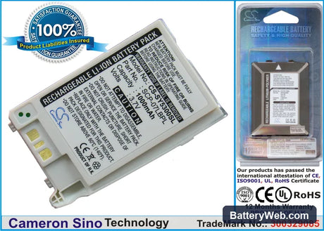 Sanyo SCP-5300 Replacement Battery, 3.7V, 1000mAh, Li-ion 1