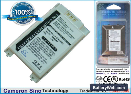 Sanyo SCP-6000 Replacement Battery, 3.7V, 650mAh, Li-ion 1