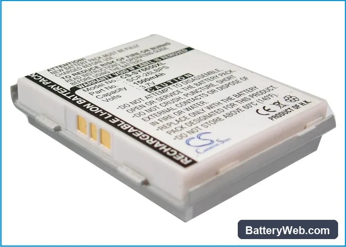 Sanyo SCP-6650 Replacement Battery, 3.7V, 1500mAh, Li-ion 2
