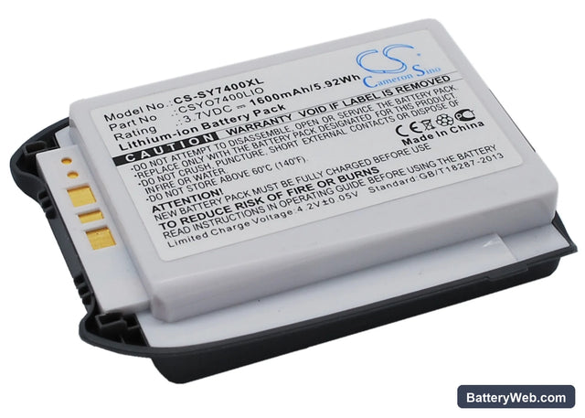 Sanyo SCP-7400 Replacement Battery, 3.7V, 1600mAh, Li-ion 1