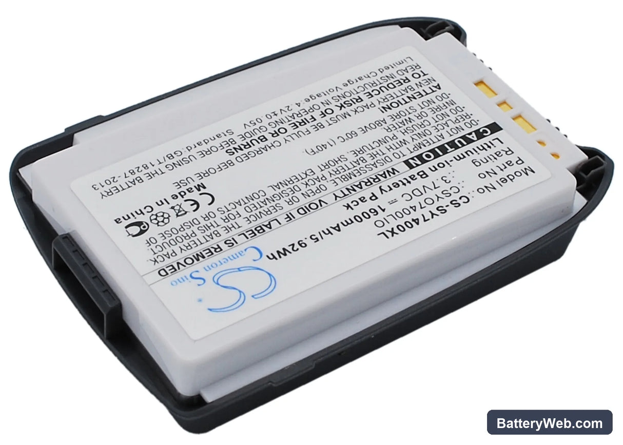 Sanyo SCP-7400 Replacement Battery, 3.7V, 1600mAh, Li-ion 2