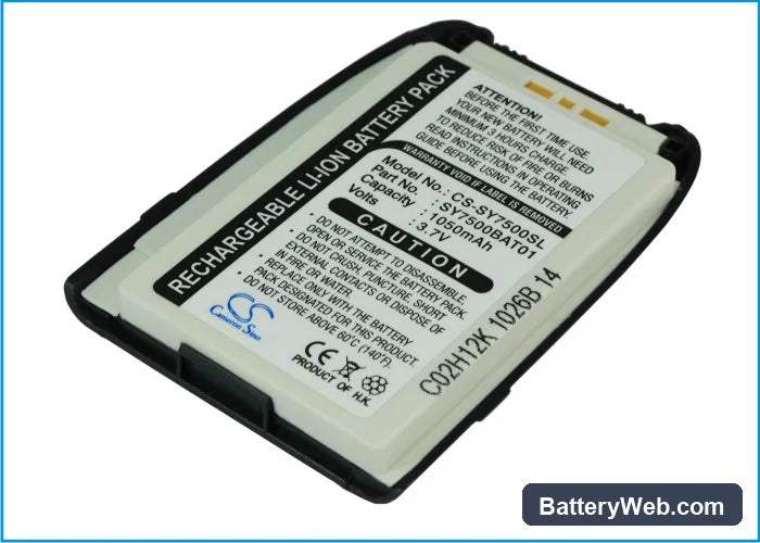 Sanyo 7500 Replacement Battery, 3.7V, 1050mAh, Li-ion 2