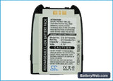 Sanyo 7500 Replacement Battery, 3.7V, 1050mAh, Li-ion 5