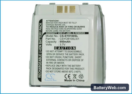 Sanyo SCP-8100 Replacement Battery, 3.7V, 950mAh, Li-ion 5