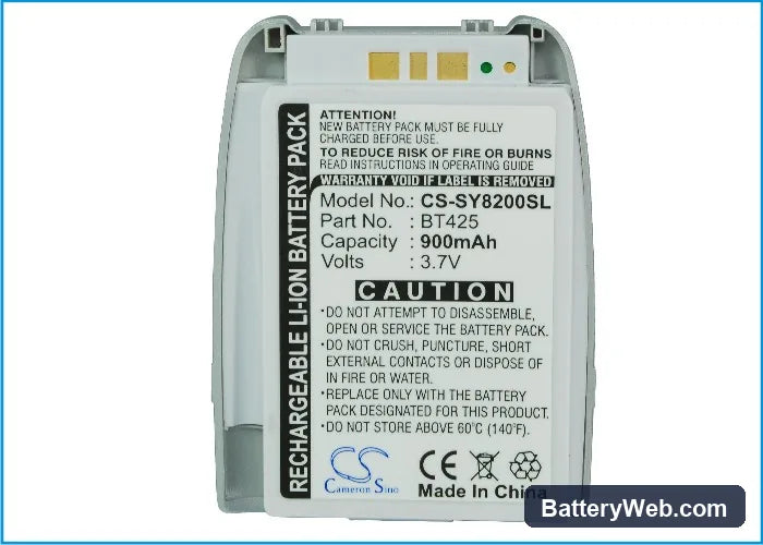 Sprint PM8200 Replacement Battery, 3.7V, 900mAh, Li-ion 5