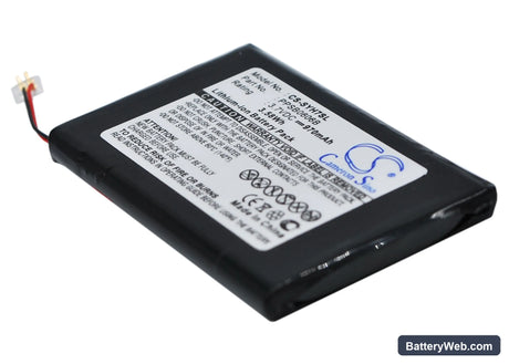 Samsung YP-YH7 Replacement Battery, 3.7V, 970mAh, Li-ion 1