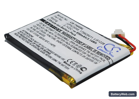 Sony Clie PEG-T400 Replacement Battery, 3.7V, 850mAh, Li-Polymer 1