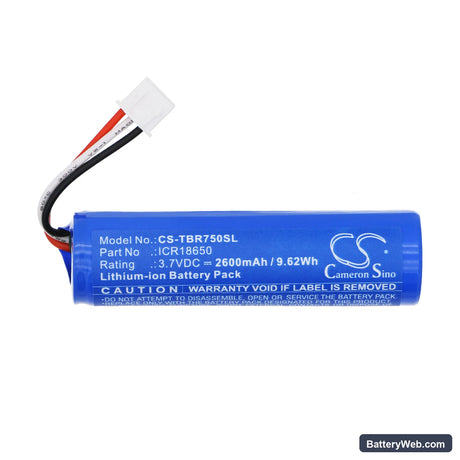 Triplett BR500 High Definition Articulating Borescope Replacement Battery, 3.7V, 2600mAh, Li-ion 3