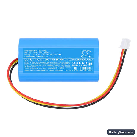 Tribit Stormbox Bluetooth Speaker Replacement Battery, 7.4V, 2600mAh, Li-ion 3