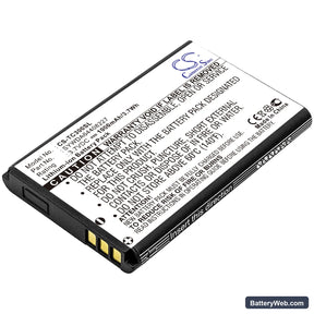 T-Com TC300 Replacement Battery, 3.7V, 1000mAh, Li-ion 1