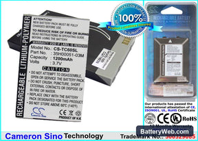 Dopod 830T Replacement Battery, 3.7V, 1200mAh, Li-Polymer 1