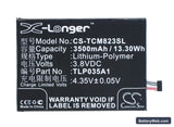 TCL M823 Replacement Battery, 3.8V, 3500mAh, Li-Polymer 5