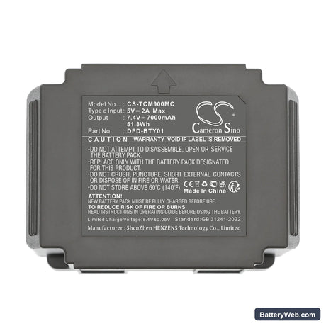 Tactacam Defend Replacement Battery, 7.4V, 7000mAh, Li-ion 5