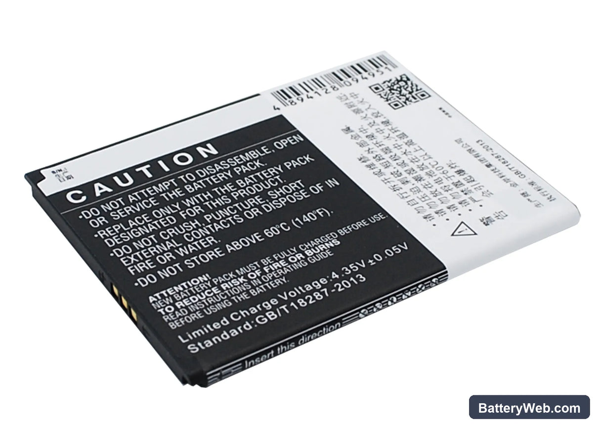 TCL P306C Replacement Battery, 3.8V, 1800mAh, Li-ion 5