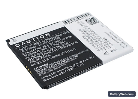 TCL P306C Replacement Battery, 3.8V, 1800mAh, Li-ion 5