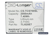 TCL S700T Replacement Battery, 3.7V, 2000mAh, Li-ion 5