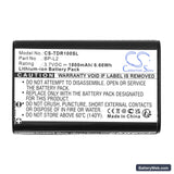 Tascam DR-1 Replacement Battery, 3.7V, 1800mAh, Li-ion 3